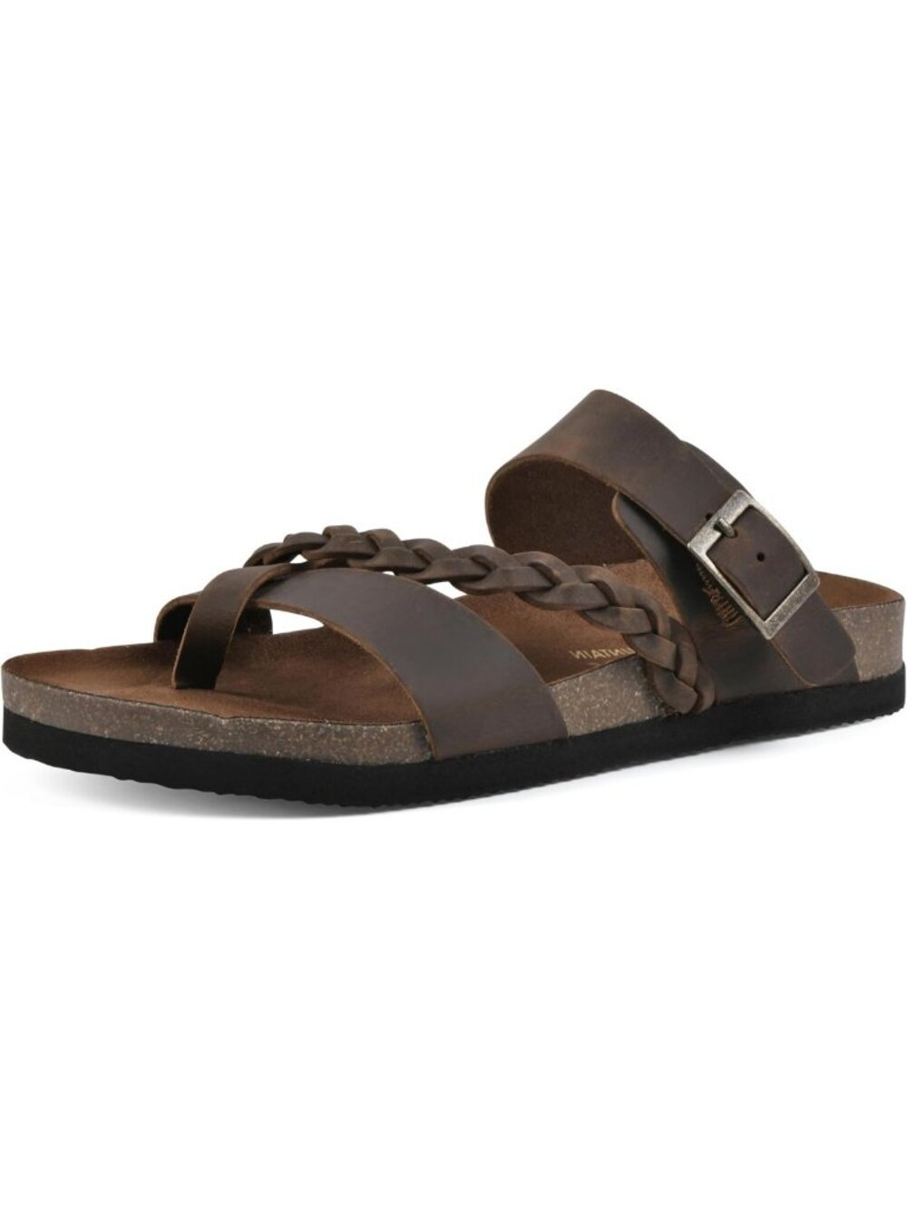 Chic White Braided Footbed Sandals for Women | Comfortable Summer Style